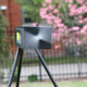 The device designed by Katz collects grains of pollen for later analysis.